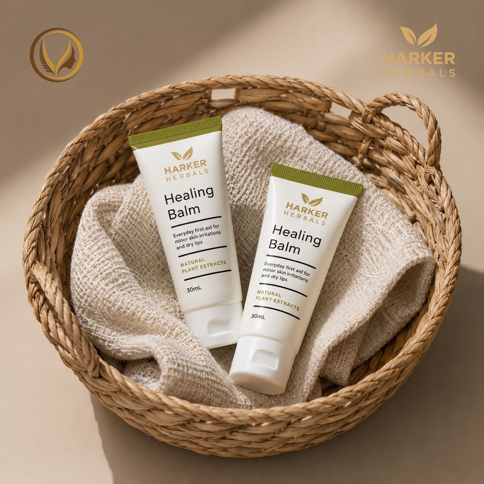 Cao xoa dịu vết thương, phục hồi da khô, môi nứt nẻ, côn trùng cắn Harker Herbals Healing Balm 30ml