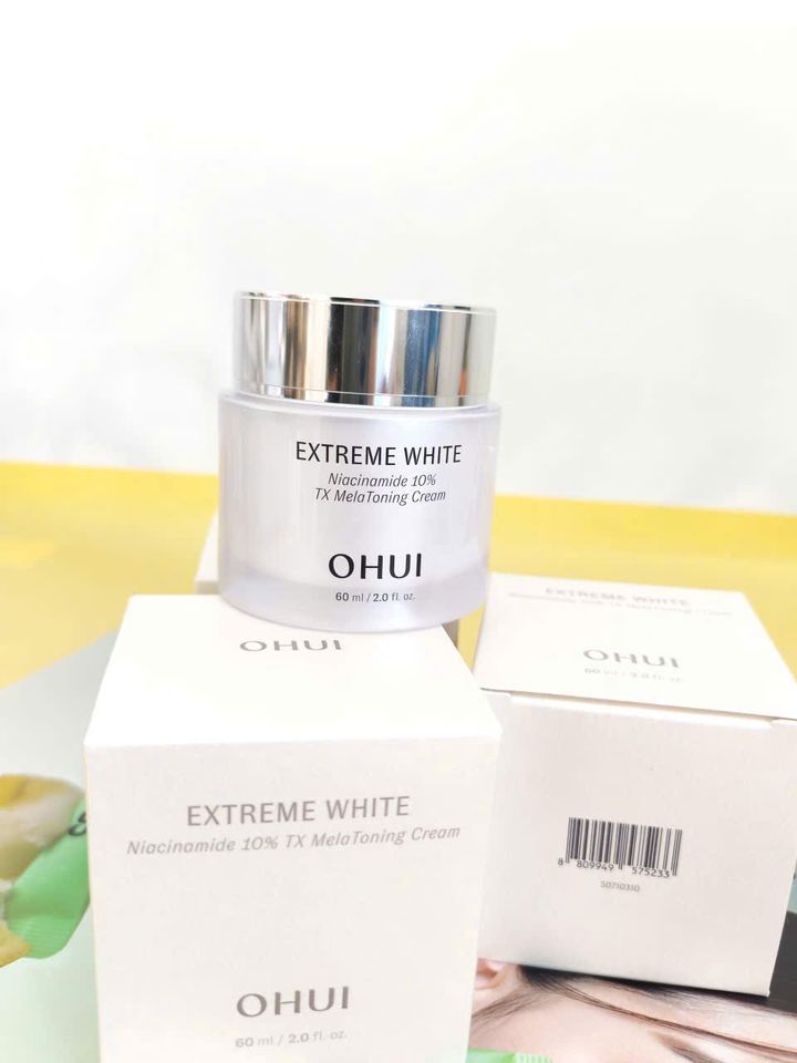 Kem Dưỡng Sáng Da Chuyên Sâu OHUI Extreme White Niacinamide 10% TX Melatoning Cream 60ml