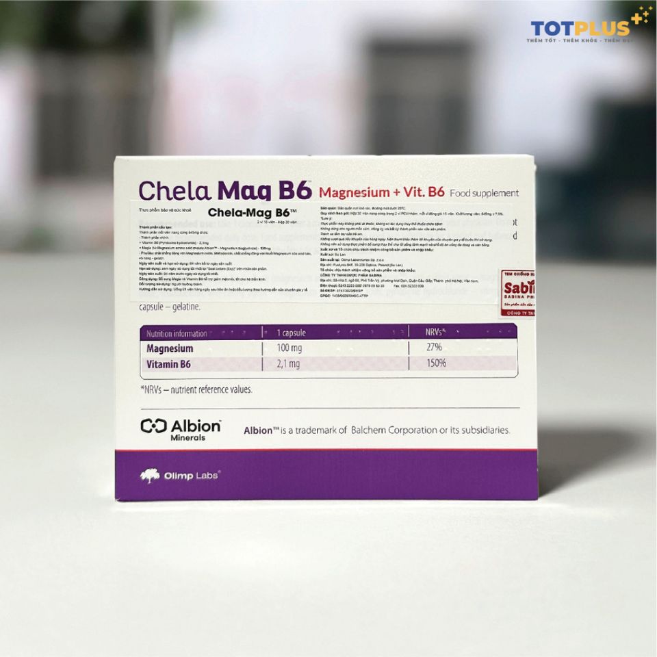 2 Hộp Chela Mag B6 - Bổ Sung Magie Và Vitamin B6 Giúp Giảm Căng Thẳng, Mệt Mỏi, Tốt Cho Thần Kinh