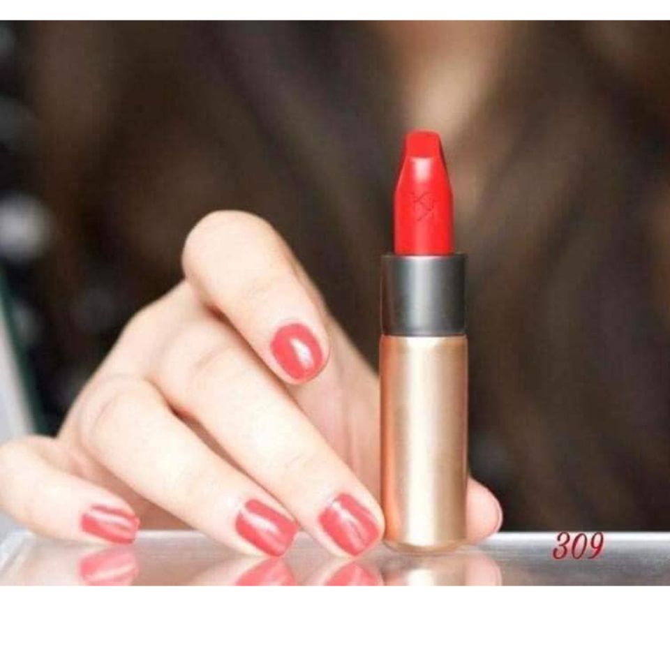 Son kiko 309 màu đỏ cam, son lì, son môi