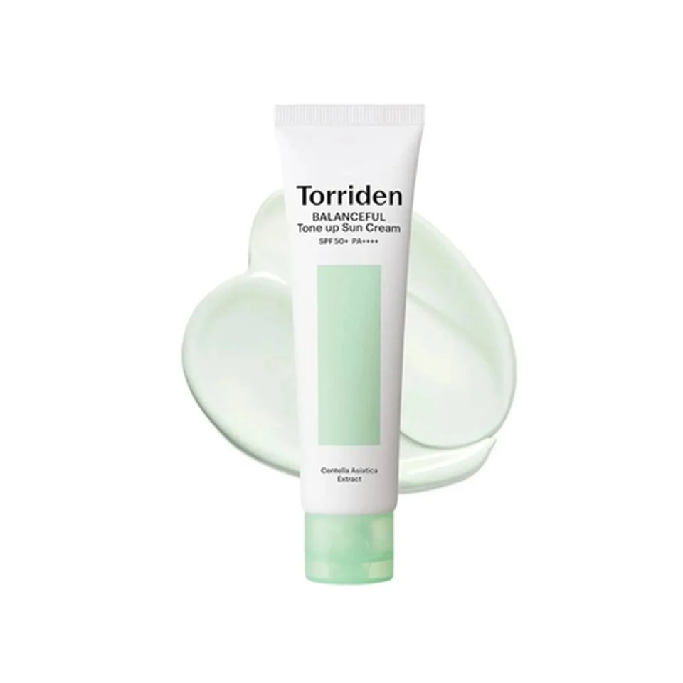 Kem Chống Nắng Nâng Tone Torriden Balanceful Cica Tone Up Sun Cream SPF50+  Chính Hãng