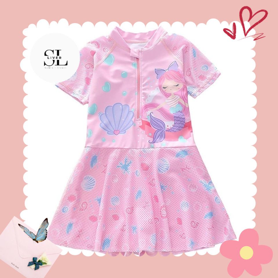 ĐỒ BƠI HỒNG CHO BÉ NỮ CUTE XINH XẮN