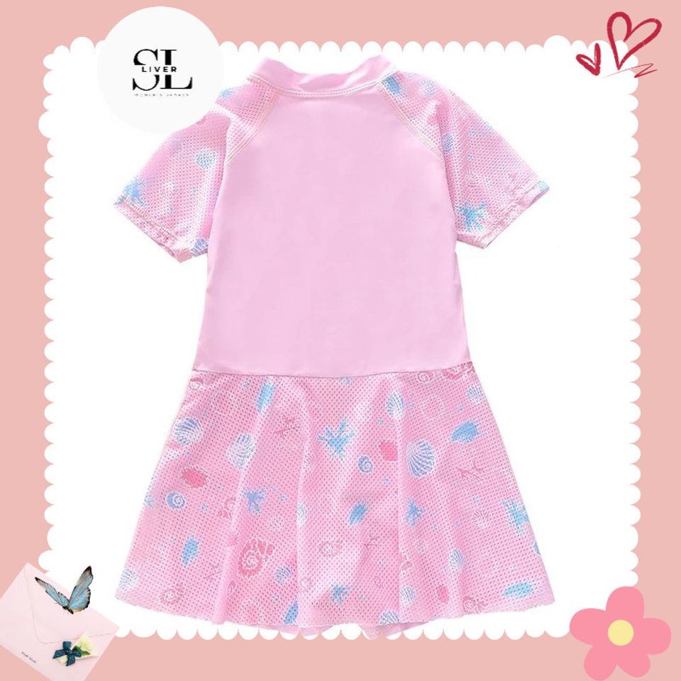 ĐỒ BƠI HỒNG CHO BÉ NỮ CUTE XINH XẮN
