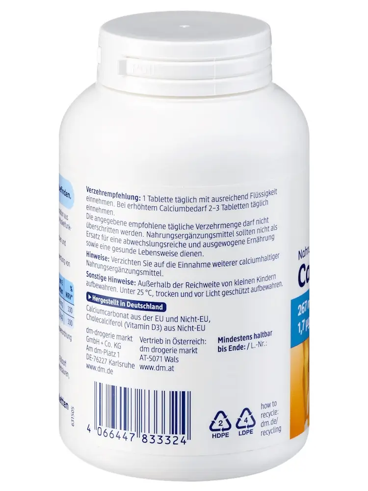 Viên Uống Mivolis Calcium D3 300 Viên - Bổ Sung Canxi & Vitamin D3 Giúp Xương Chắc Khỏe, Thực Phẩm Bổ Sung Cho Mọi Đối Tượng