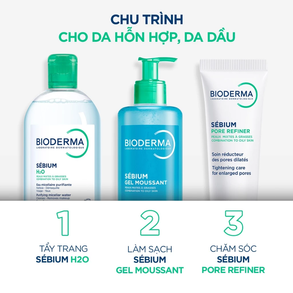 Kem Dưỡng Bioderma Sebium Pore Refiner 30ml - Giải Pháp Hiệu Quả Cho Da Dầu Mụn, Thu Nhỏ Lỗ Chân Lông, Kiểm Soát Dầu