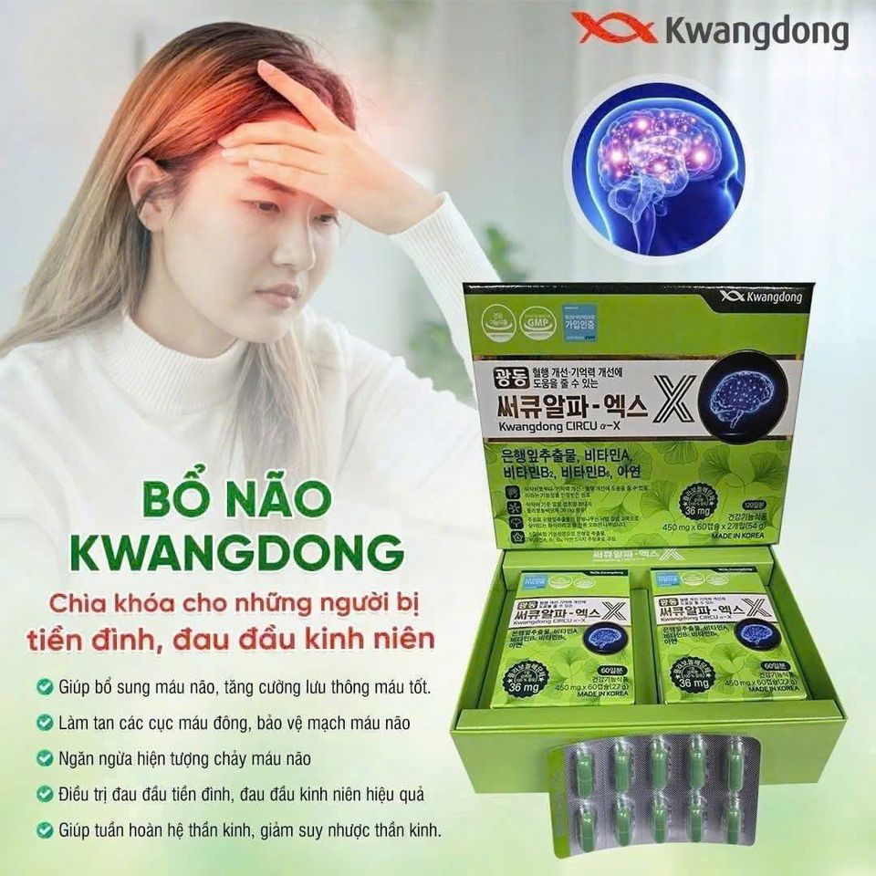 VIÊN UỐNG BỔ NÃO KWANGDONG 120 viên
