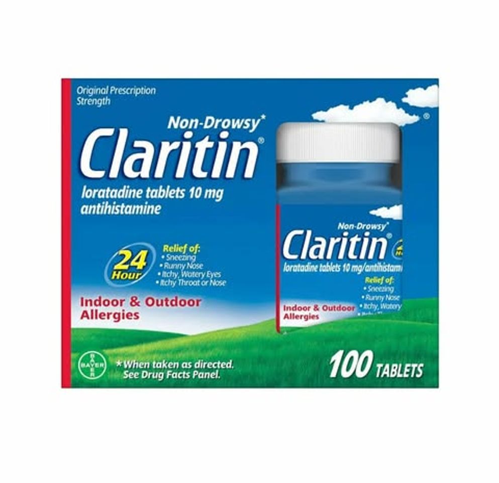 Viên uống chống dị ứng Claritin Antihistamine Non-Drowsy Loratadine 10mg 100 Tablets