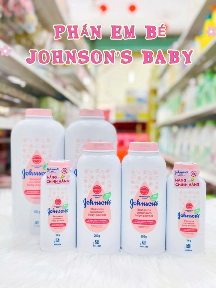Phấn Rôm Em Bé Johnson's Baby Powder (100g) thông thoáng ,ngừa hăm ,thơm dịu nhẹ lành tính với làn da bé