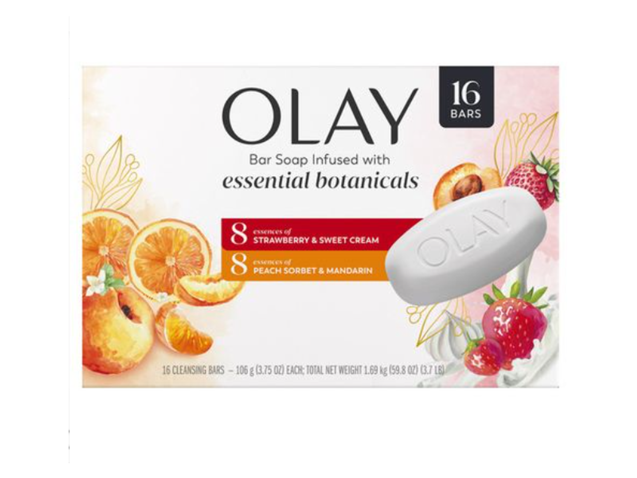 LỐC GỒM 16 XÀ BÔNG CỤC 2 MÙI HƯƠNG SIÊU THƠM MỸ OLAY