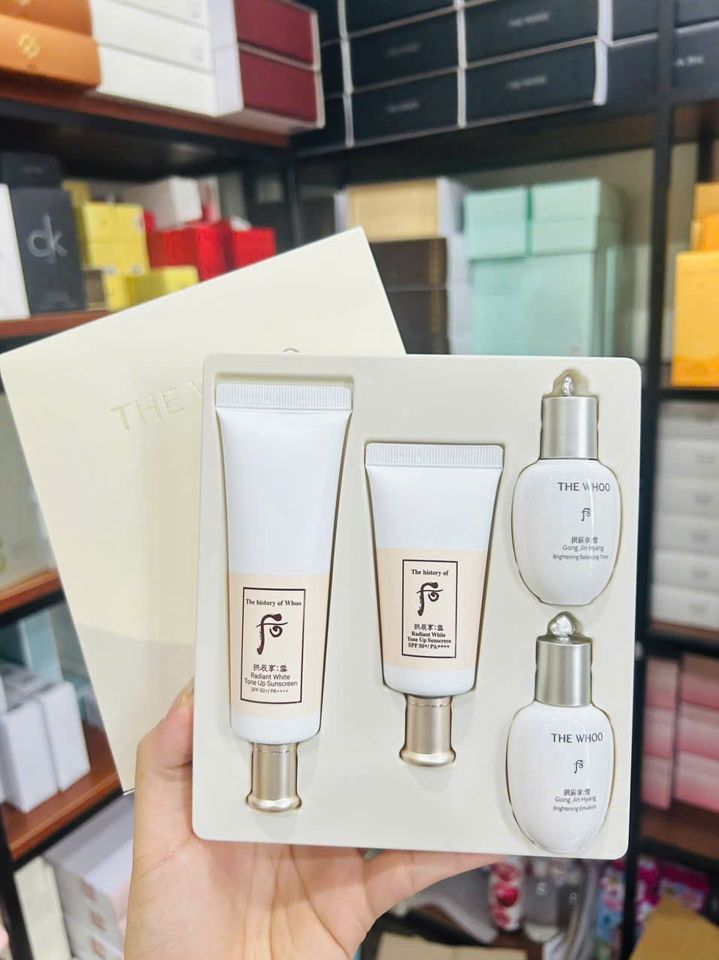 Kem Chống Nắng Nâng Tông Da Whoo Seol Radiant Tone Up SPF50+/PA++++ 50ml + 25ml - Dưỡng Sáng Rạng Rỡ Da, Giải Pháp Chống Nắng Toàn Diện 754051