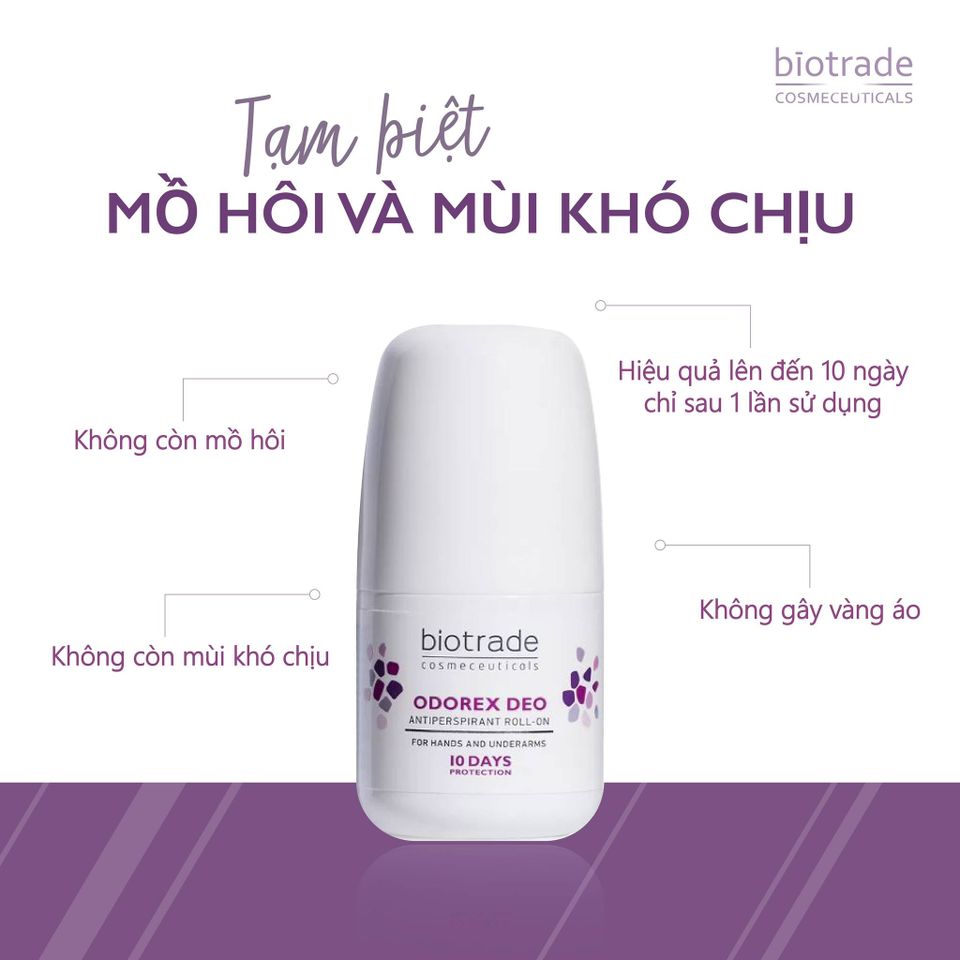 Lăn Khử Mùi Ngăn Mồ Hôi Biotrade Odorex Deo Roll On 20ml [hàng nhập khẩu]