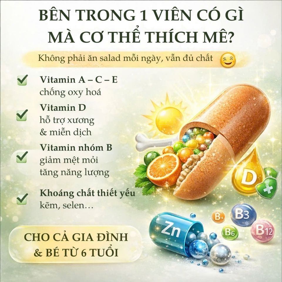 Nature’s Way Complete Daily Multivitamin Úc | Vitamin Tổng Hợp Kèm Chất Chống Oxy Hóa | 200 Viên 755027