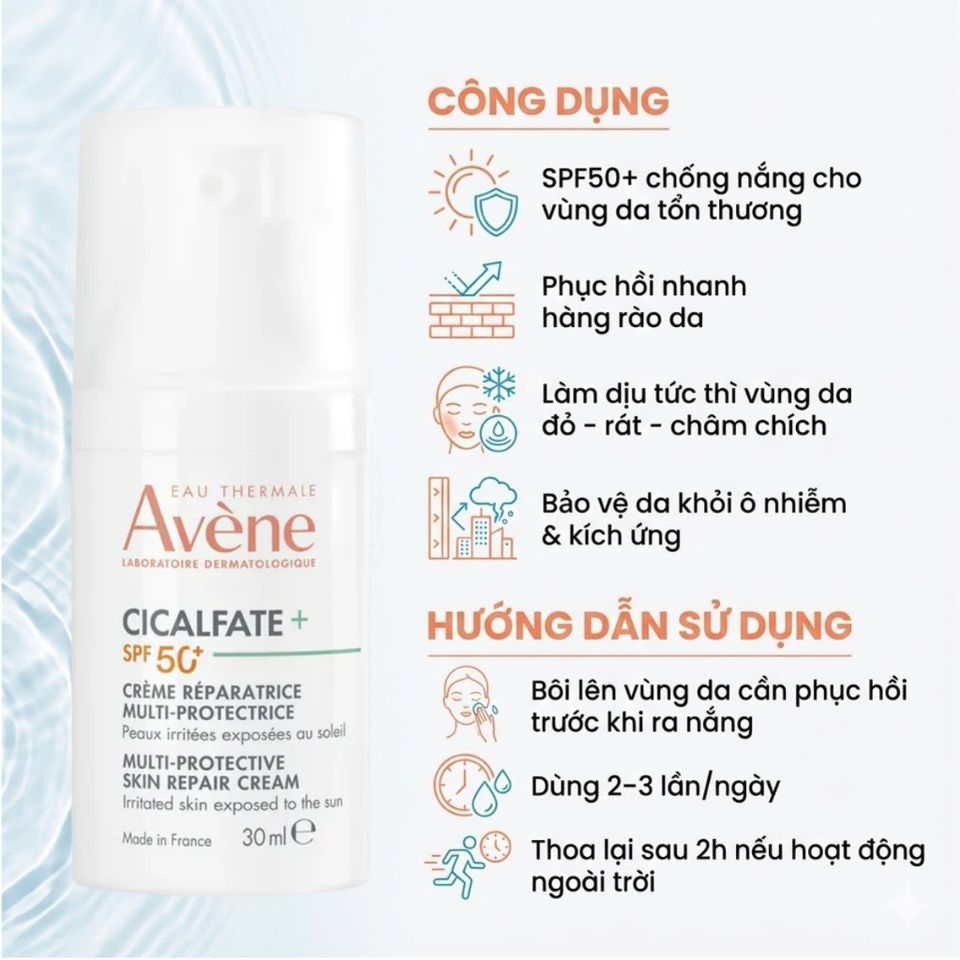Kem Phục Hồi Da Avène Cicalfate+ SPF50+ – Chống Nắng, Dưỡng Da, Làm Dịu Tổn Thương 755044