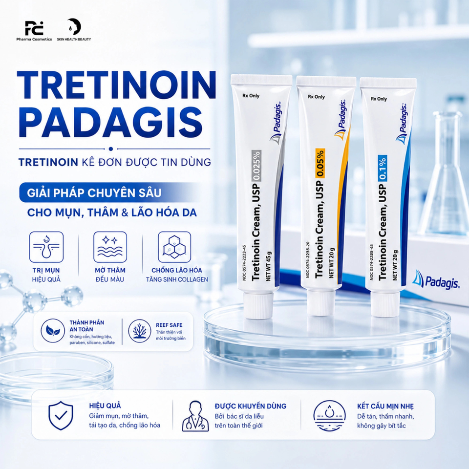 PADAGIS Kem Dưỡng Tre Giảm Mụn 0.05 - 0.1 (20G)