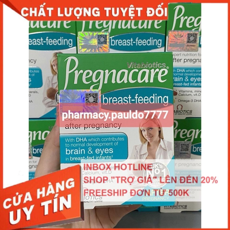 ✅[CHÍNH HÃNG, CHO KIỂM HÀNG] Pregnacare Breast-Feeding H/84v VITABIOTICS Vitamin khoáng chất bổ bú sau sinh