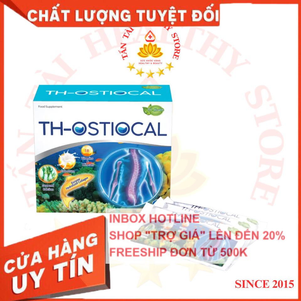 ✅[CHÍNH HÃNG, CHO KIỂM HÀNG] Bột TH - Ostiocal bổ sung Canxi, Collagen hỗ trợ xương & răng chắc khỏe