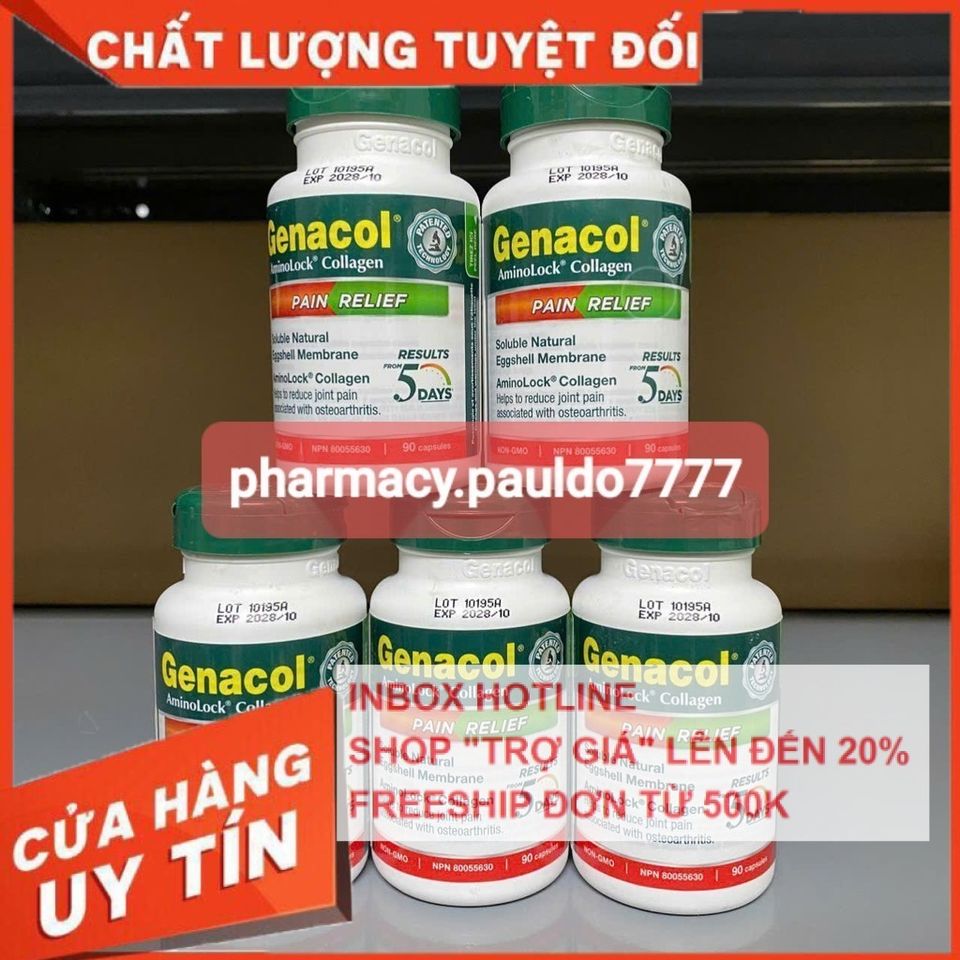 ✅[CHÍNH HÃNG, CHO KIỂM HÀNG] Thực phẩm bảo vệ sức khỏe xương khớp Genacol Pain Relief (90 Viên)