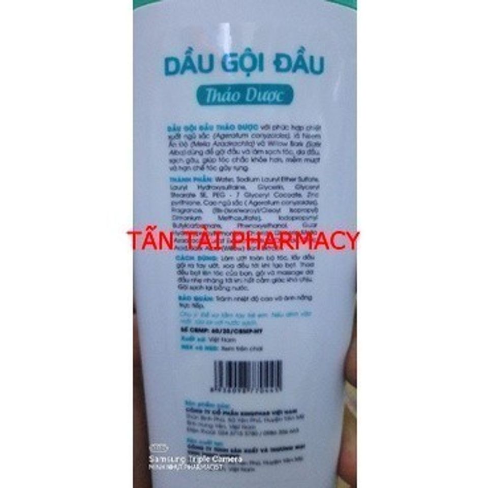 ✅[CHÍNH HÃNG, CHO KIỂM HÀNG]  Dầu gội và dầu xả thảo dược Kingphar - sạch gàu, mềm mượt, giảm gãy rụng