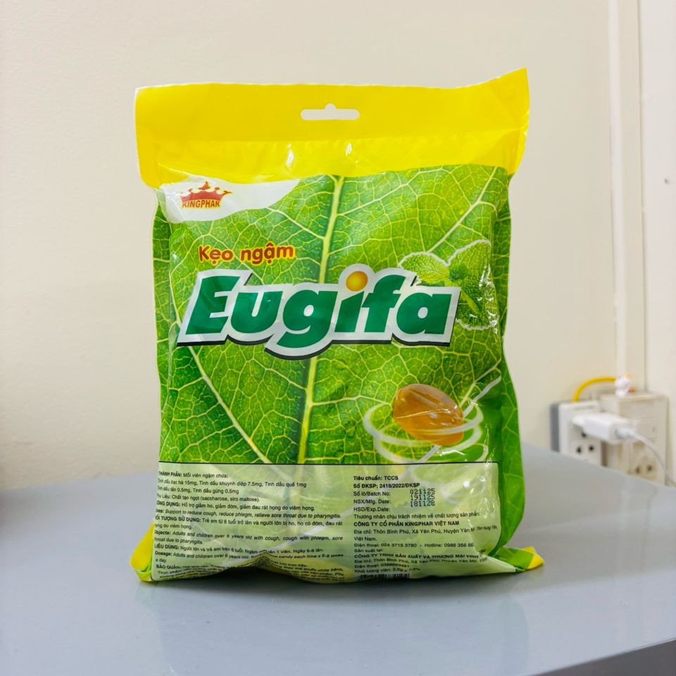 Kẹo ngậm thảo dược EUGIFA thông họng giảm ho