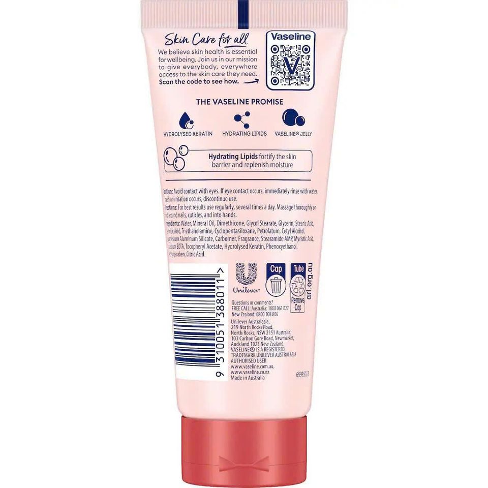 Kem Dưỡng Da Tay Vaseline Healthy Hands Stronger Nails 75ml Nhập Khẩu