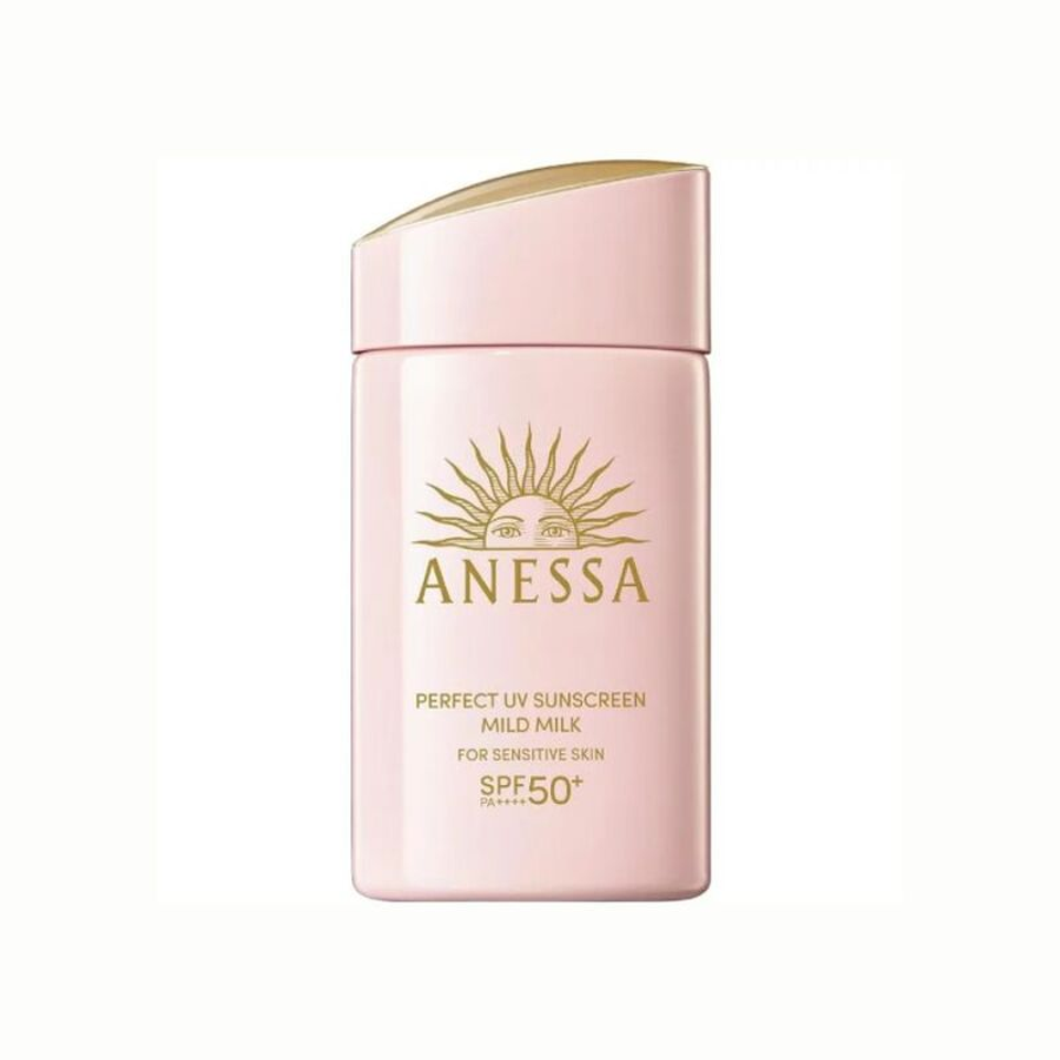 Sữa Chống Nắng Dịu Nhẹ Cho Da Nhạy Cảm Và Trẻ Em Anessa Perfect UV Sunscreen Mild Milk 60ml NK chính hãng