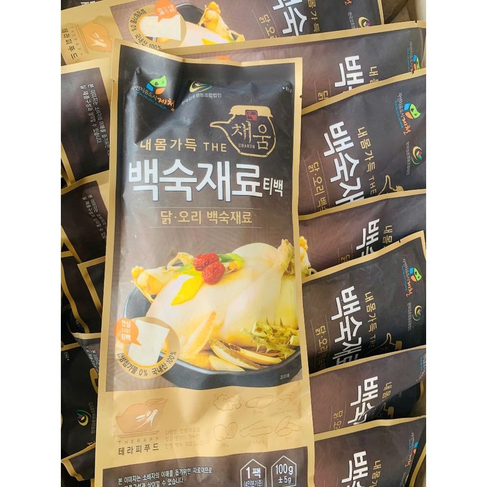 Gói Sâm Hầm Gà Hàn Quốc Trọn Gia Vị  100g