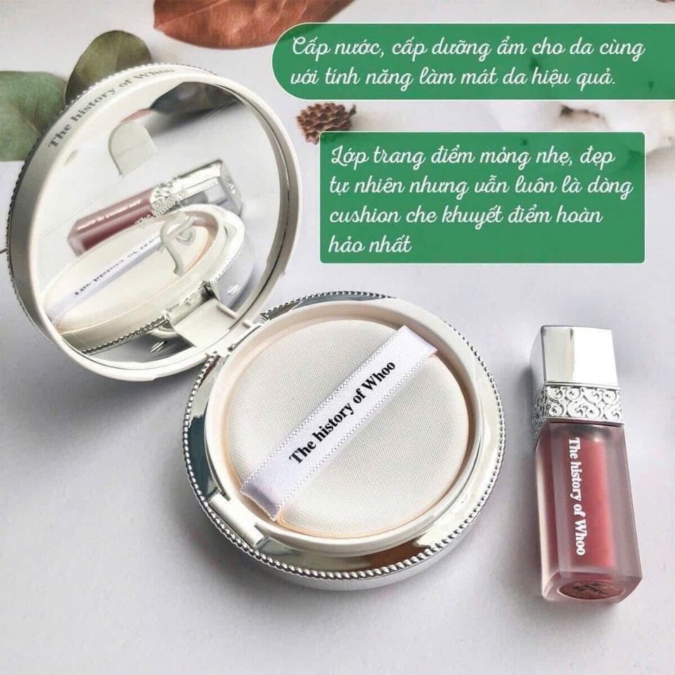 SET PHẤN NƯỚC WHOO TRẮNG MUA 1 ĐƯỢC 4 CHỐNG NẮNG SPF50+ PA+++ BÁM TỐT