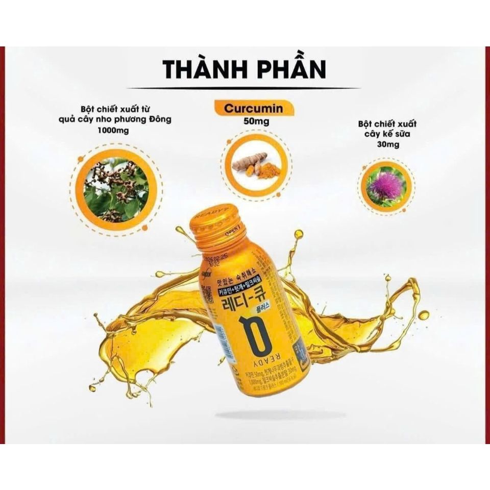 NƯỚC UỐNG NGHỆ VÀ TRÁI CÂY LÀM DỊU CƠN SAY 10 CHAI X 100ML