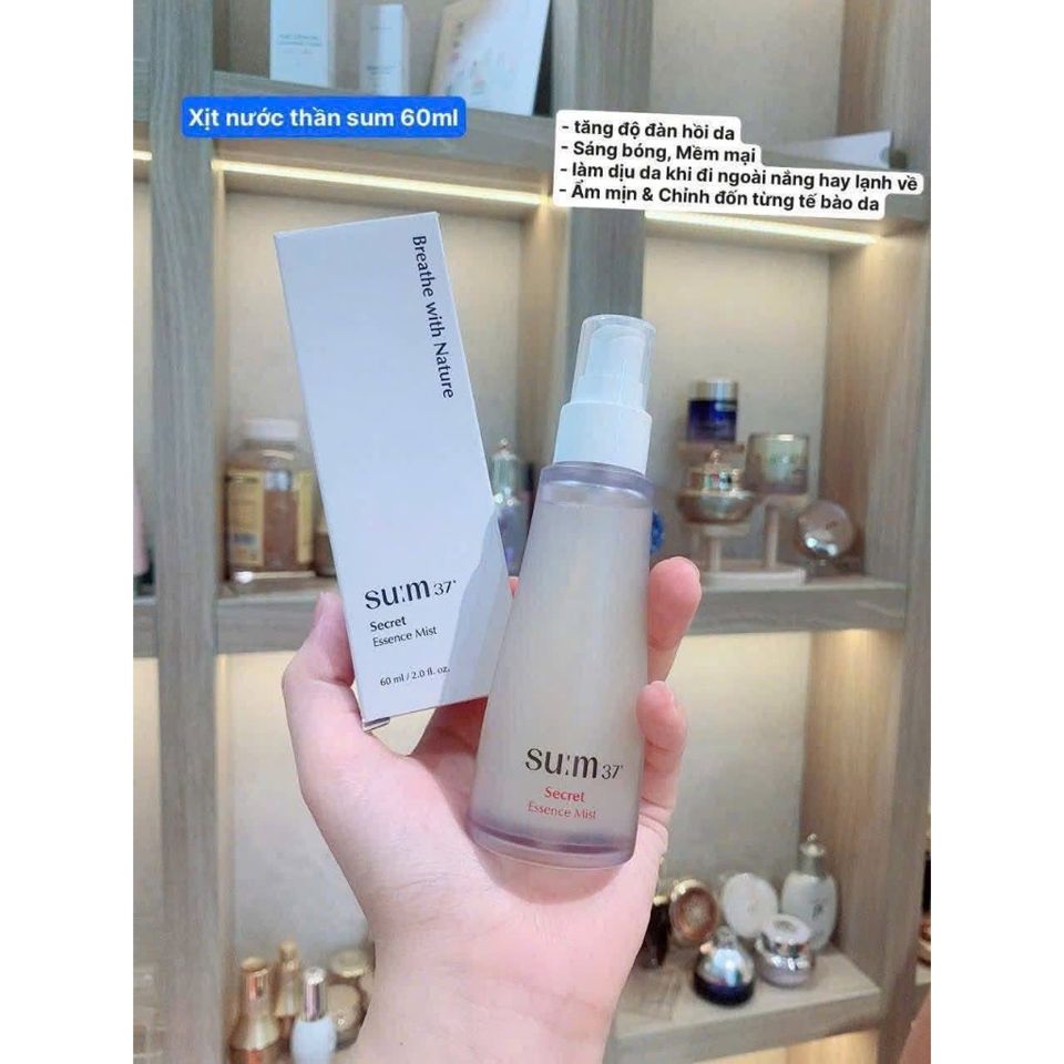XỊT KHOÁNG SUM 37 SECRET ESSENCE 60ML  NƯỚC THẦN CĂNG BÓNG
