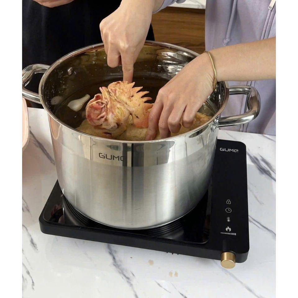 BỘ NỒI 3 MÓN LUỘC GÀ GUME 18-20-28cm GMP19