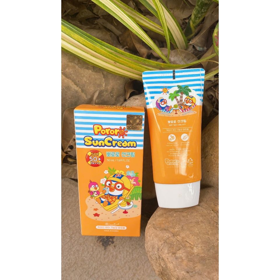 KEM CHỐNG NẮNG PORORO SPF50+/PA+++ CHUẨN AN TOÀN CHO LÀN DA NHỎ XÍU