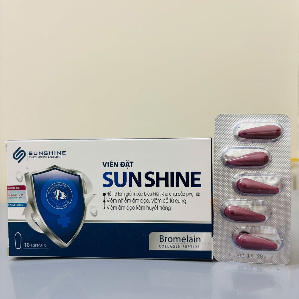 Viên đặt SUNSHINE - hỗ trợ giảm khô, làm sạch cho cô bé