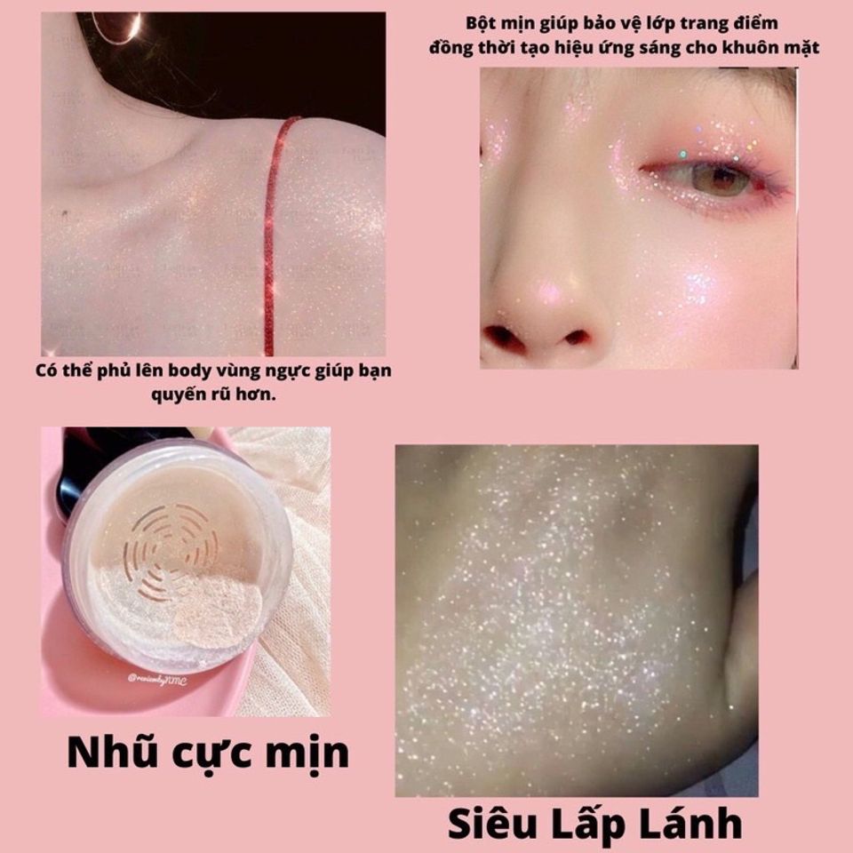 Phấn phủ nhũ bột bắt sáng  ánh nhũ cực đẹp