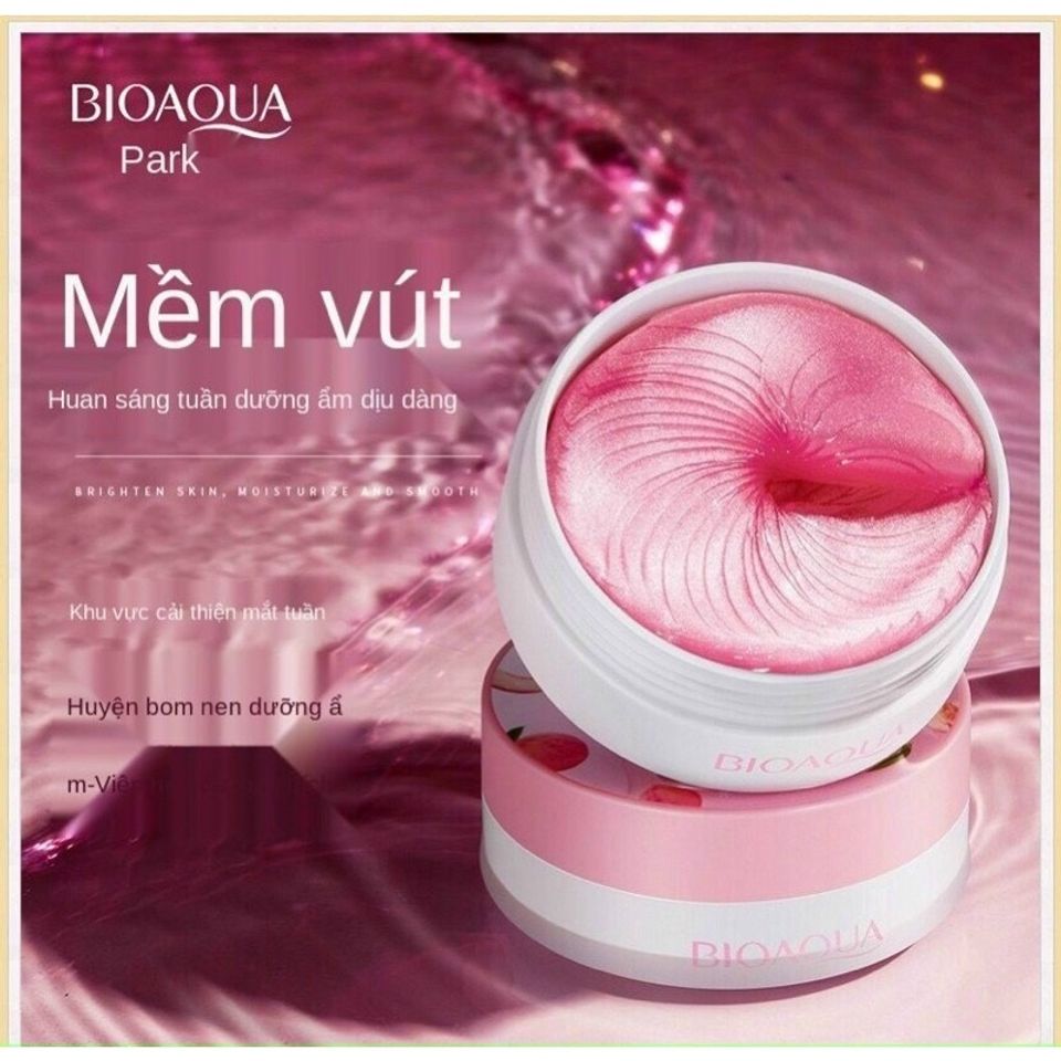 Hộp 60 miếng Mask mắt bioaqua có công dụng cấp ẩm, thư giãn mắt