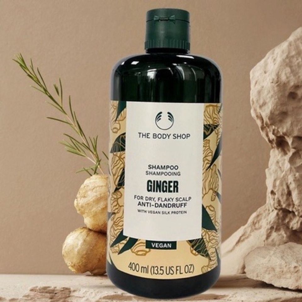 Dầu gội gừng giảm rụng tóc The Body Shop không chứa dầu silicon giúp giảm gàu 400ml