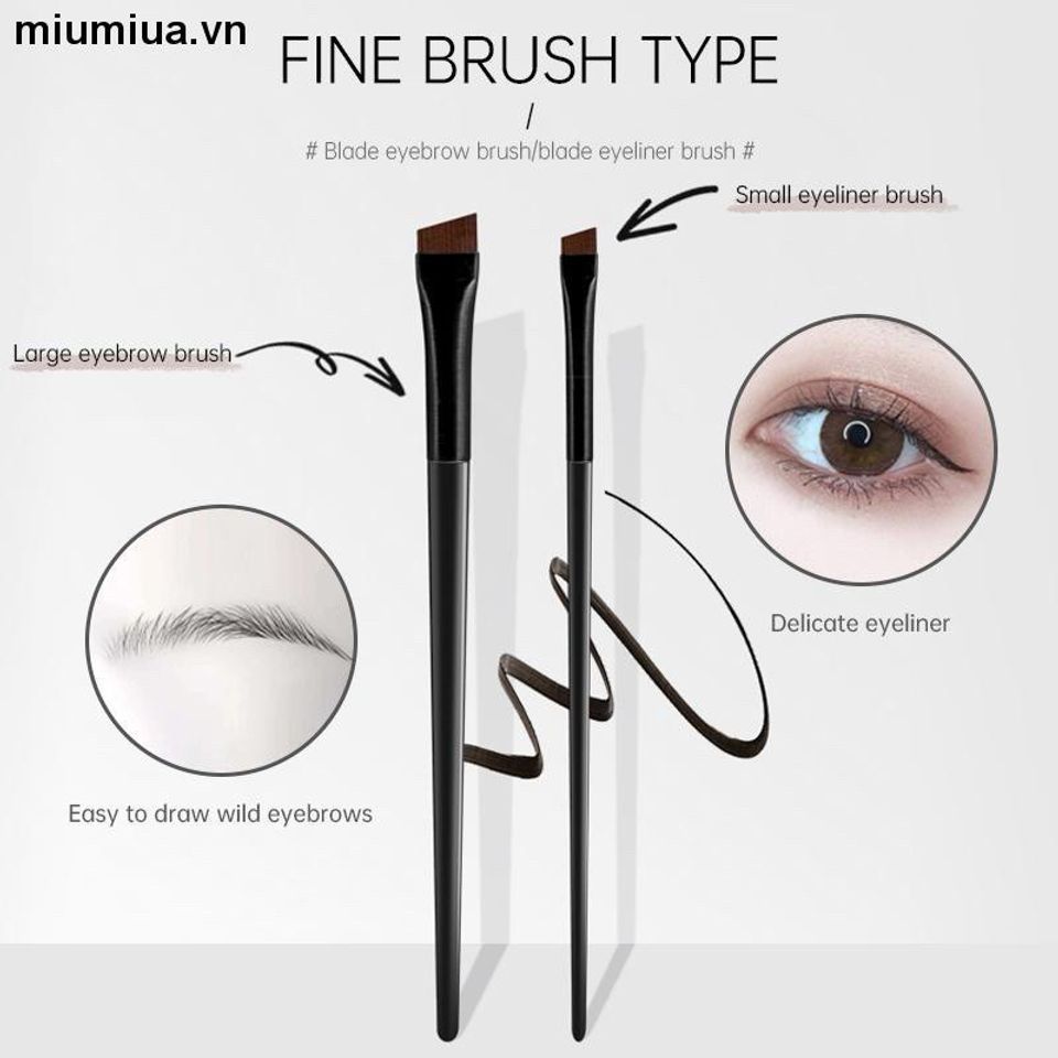 Cọ Kẻ Mắt/Lông Mày Đầu Cọ Hình Lưỡi Dao Siêu Mỏng Độ Chính Xác Cao Tiện Lợi