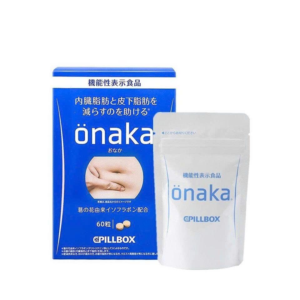 Viên uống giảm mỡ bụng Onaka Pillbox 60 viên - Hàng Nhật nội địa