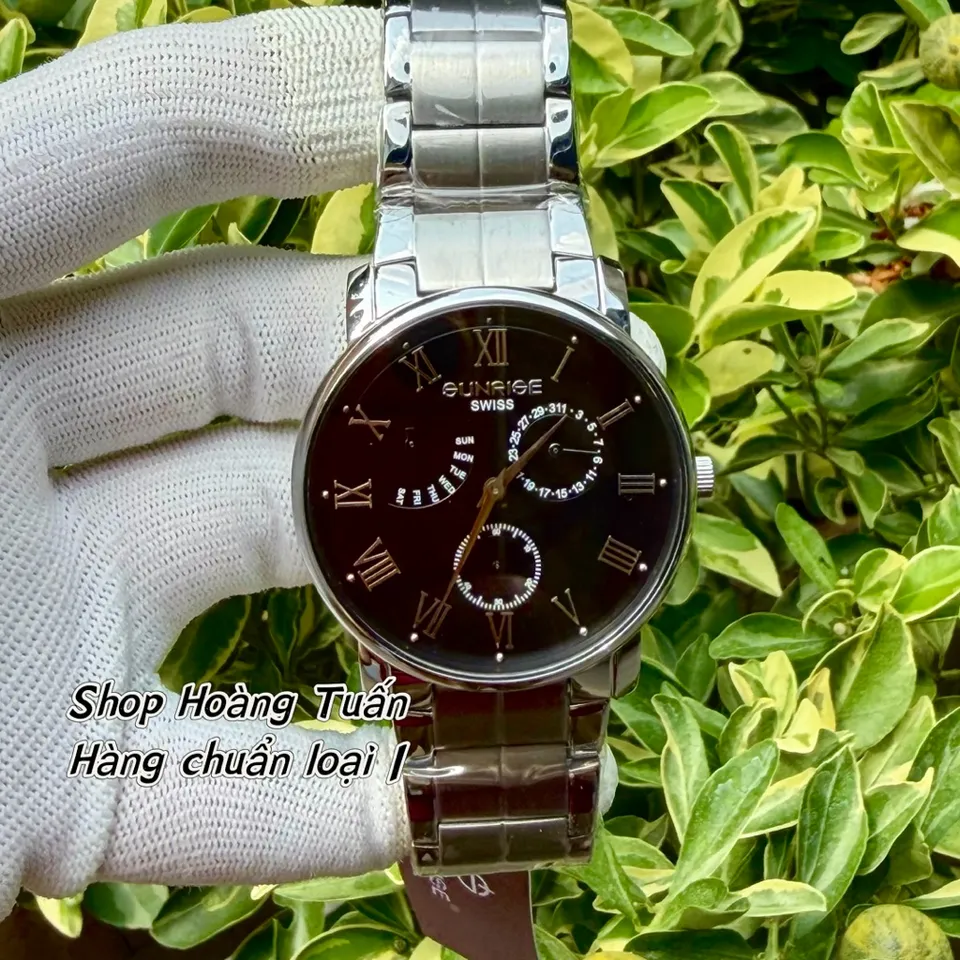 Đồng Hồ Nam S.R 5 kim phong cách sang ngầu lịch lãm . Kính sapphire ...