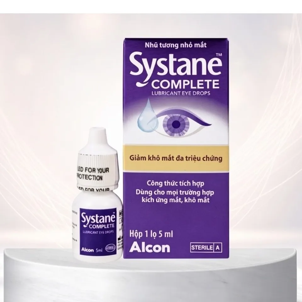 Nhũ tương nhỏ mắt Systane Complete Alcon 5ml - Giảm khô mắt đa triệu ...