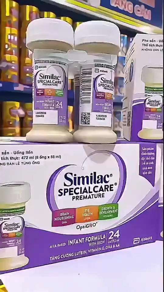 Lốc 8 ống sữa nước Similac Special Care 24 kcal dành cho bé sinh non 59ml