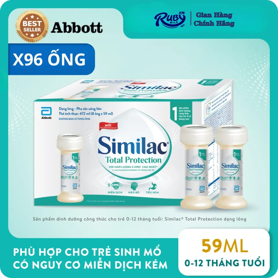 Combo 2 Thùng 48 chai Sữa nước Similac Total Protection dành cho bé ...