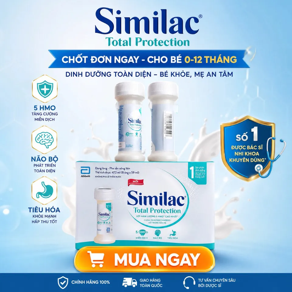 Combo 6 Lốc 4 Chai Sữa nước Similac Total Protection dành cho bé sinh ...