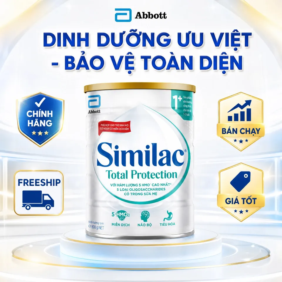 SỮA SIMILAC TOTAL PROTECTION 0+/1+/2+ (800G) ĐỦ SỐ - CÔNG THỨC 5 HMOs ...