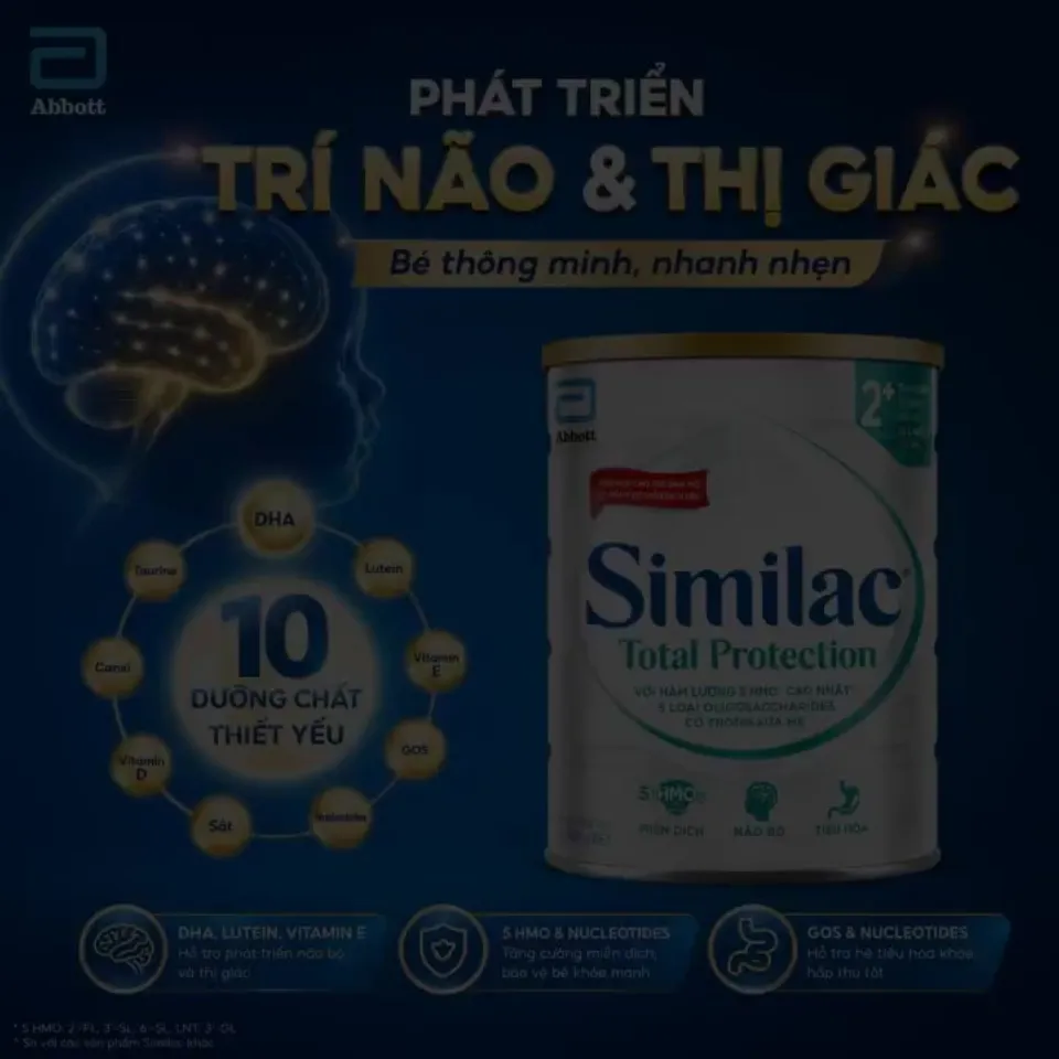SỮA SIMILAC TOTAL PROTECTION 0+/1+/2+ (800G) ĐỦ SỐ - CÔNG THỨC 5 HMOs ...