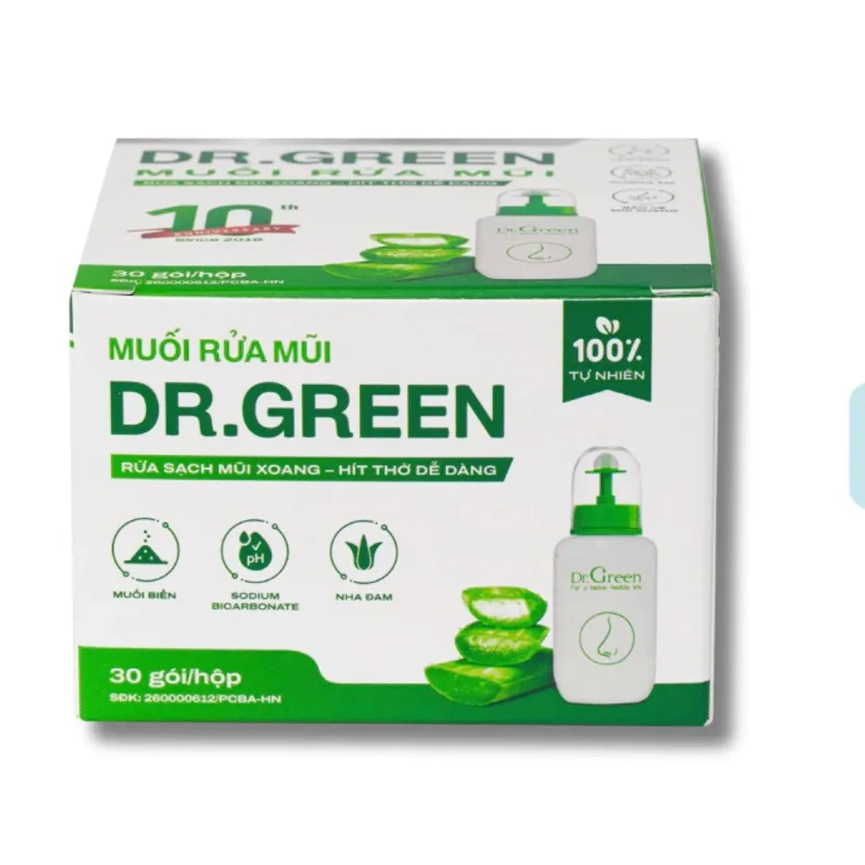 Combo Muối Biển Nha Đam Dr.Green 240ml Cho Bé và Người Lớn [Hàng Chính ...