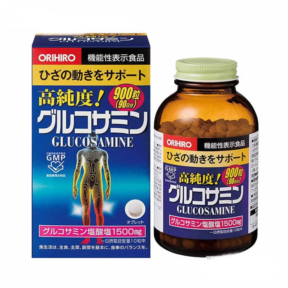 Viên Uống Bổ Xương Khớp Glucosamine 1500mg Orihiro Nhật Bản - Hỗ Trợ Tái Tạo Sụn, Giảm Đau Khớp, Chống Thoái Hóa