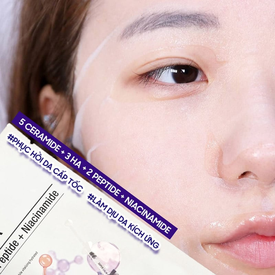 (Hàng nhập khẩu) Combo 10 mặt nạ phục hồi da Sur.Medic Super Calm Repairing Mask