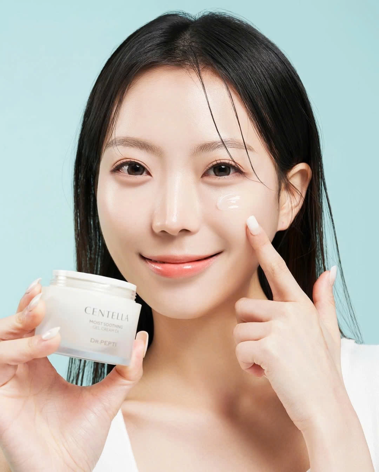 Kem Dưỡng Ẩm Dr.Pepti Centella Moist Soothing Gel Cream EX- Chiết Xuất Rau Má, Cấp Ẩm, Làm Dịu Da, Phục Hồi Da Mịn Màng 70ml