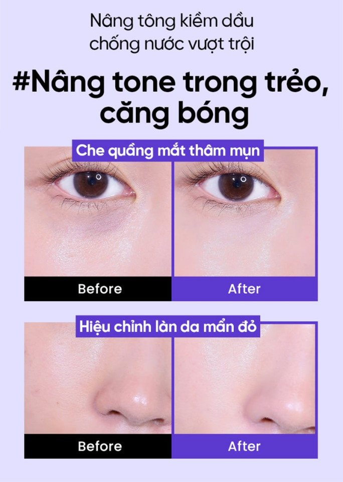 (Hàng nhập khẩu) Kem chống nắng nâng tone, kiềm dầu Beplain Sunmuse Tone Up & Correcting Matte Sunscreen SPF50