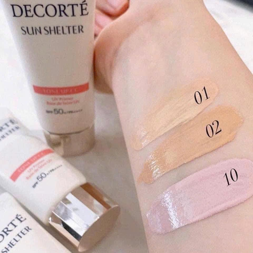 Kem Chống Nắng Nâng Tông Decorté Sun Shelter CC SPF50+ - Dưỡng Ẩm, Kiềm Dầu, Phù Hợp Với Mọi Loại Da